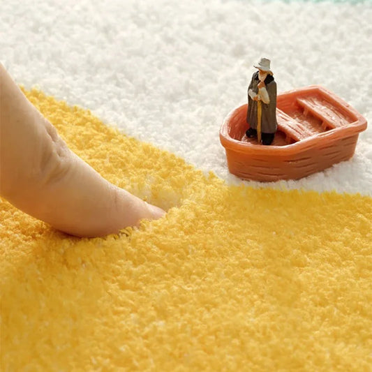 Modern Minimalist Kids’ Room Carpet – Soft, Fluffy, and Durable Floor Rug