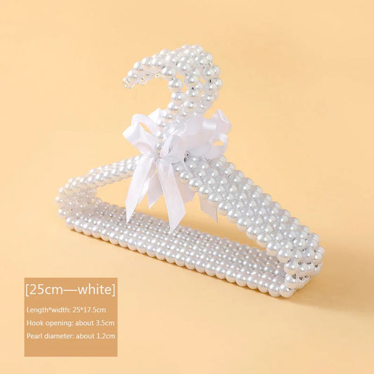 Kids Princess Pearl Bow Clothes Hanger – Cute Heart Design for Girls’ Room