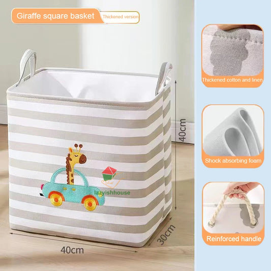 Foldable Linen Storage Basket – Organizer for Kids’ Toys, Clothes & Nursery Essentials
