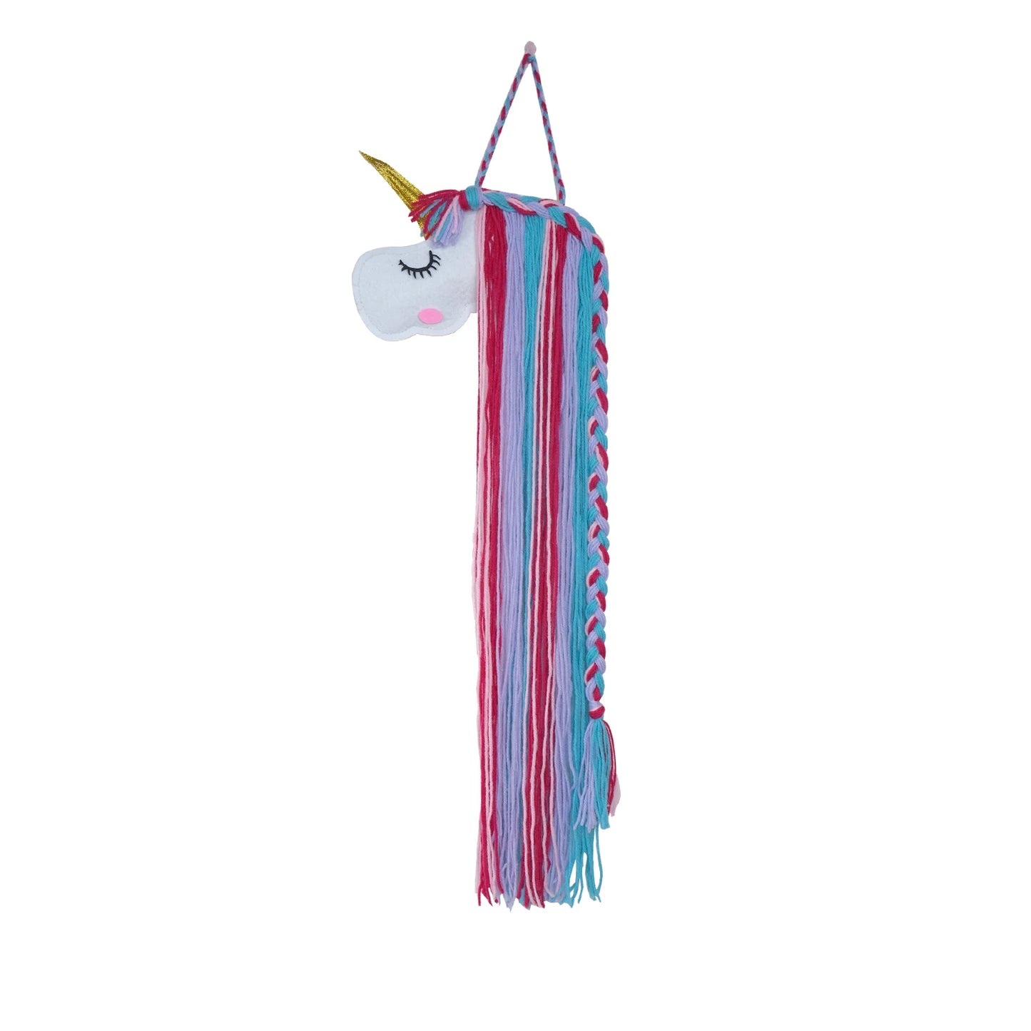 Unicorn Wall-Mounted Hair Accessories Organizer – Kids’ Room Storage for Hair Clips & Hairbands