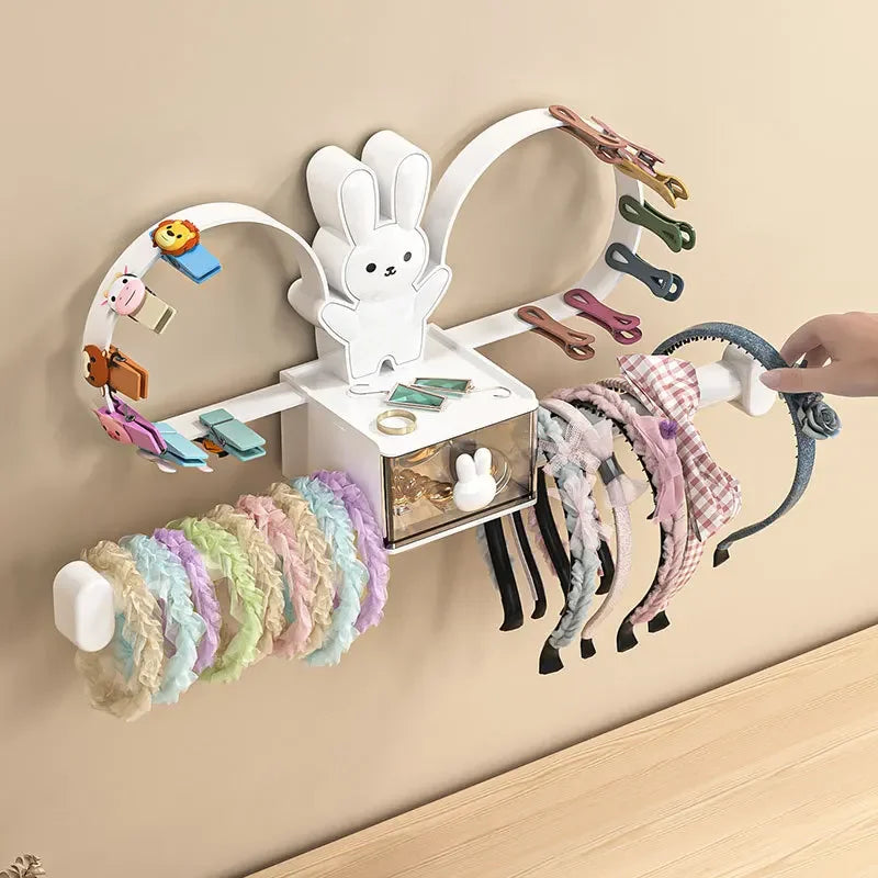 Wall-Mounted Hair Accessories Organizer – Kids’ Room Storage for Hair Clips, Headbands & Hair Ties
