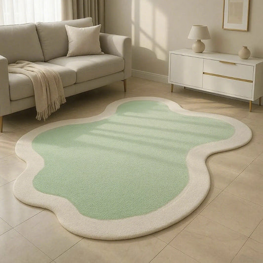 Nordic-Style Plush Area Rug – Soft, Thick, and Washable for Bedroom & Living Room