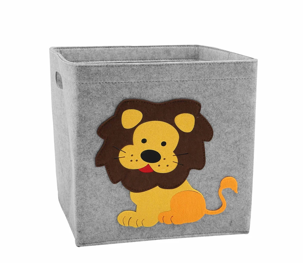 Felt Cube Toy Storage Basket – Foldable Organizer for Children’s Room, Plush Toys & Blocks