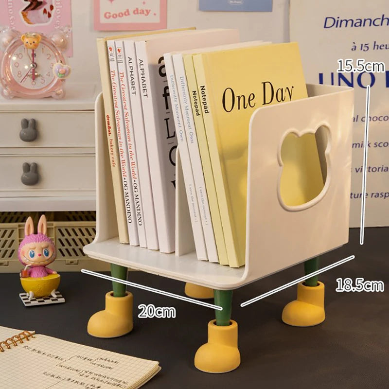 Book & Toy Organizer – Layered Book Shelf for School, Dorm, and Playroom Storage