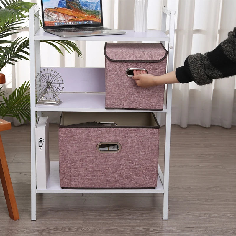 Foldable Non-Woven Fabric Storage Cube – Organizer for Kids’ Toys, Clothes & Nursery Essentials