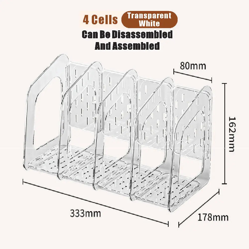 Acrylic Desktop File & Book Organizer – Kids’ Room Storage for School Supplie