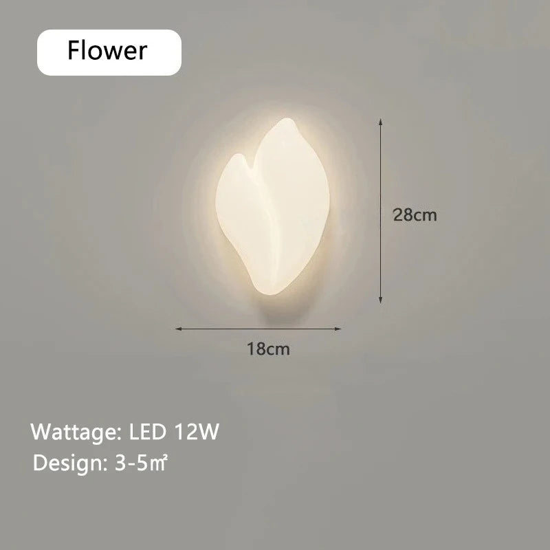 Kids’ Cloud, Star & Flower LED Wall Lamp – Eye-Friendly Bedside Light for Bedroom