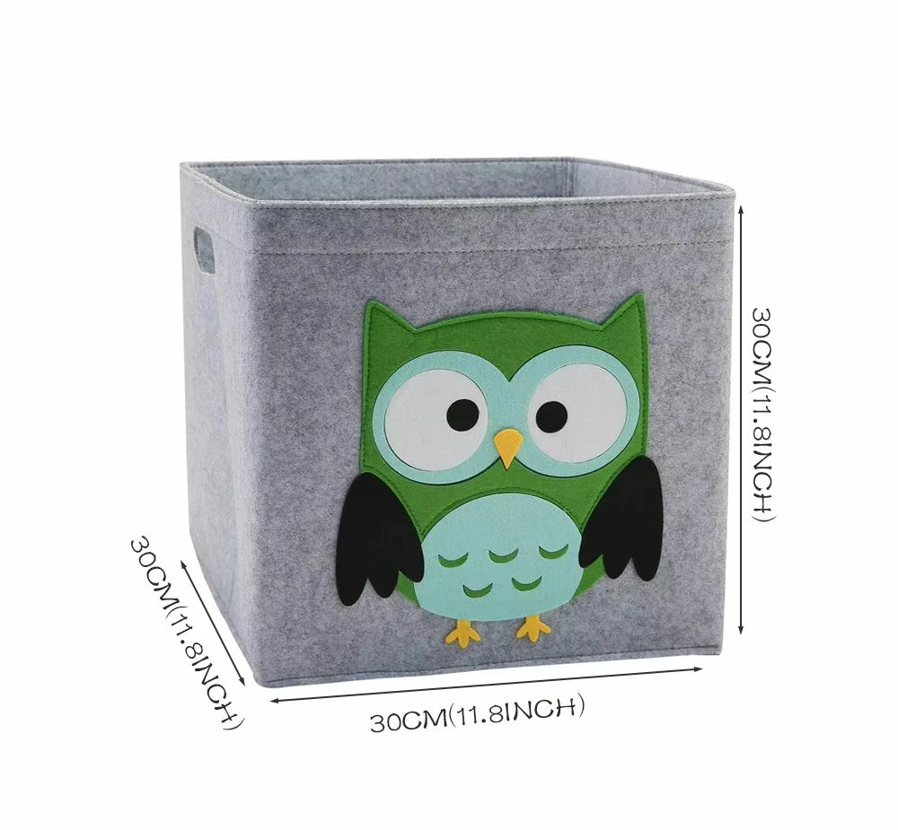 Felt Cube Toy Storage Basket – Foldable Organizer for Children’s Room, Plush Toys & Blocks