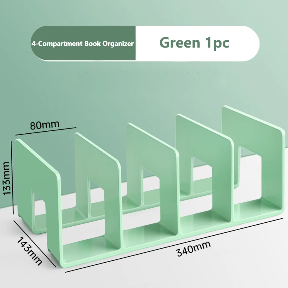 Transparent Acrylic Bookstand – Kids’ Room Desktop Organizer for Books & School Supplies