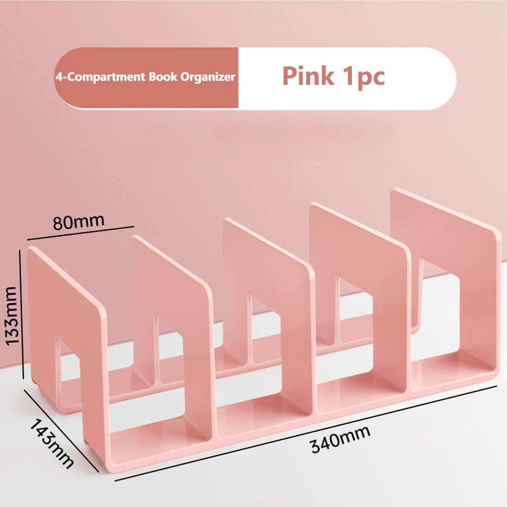 Transparent Acrylic Bookstand – Kids’ Room Desktop Organizer for Books & School Supplies