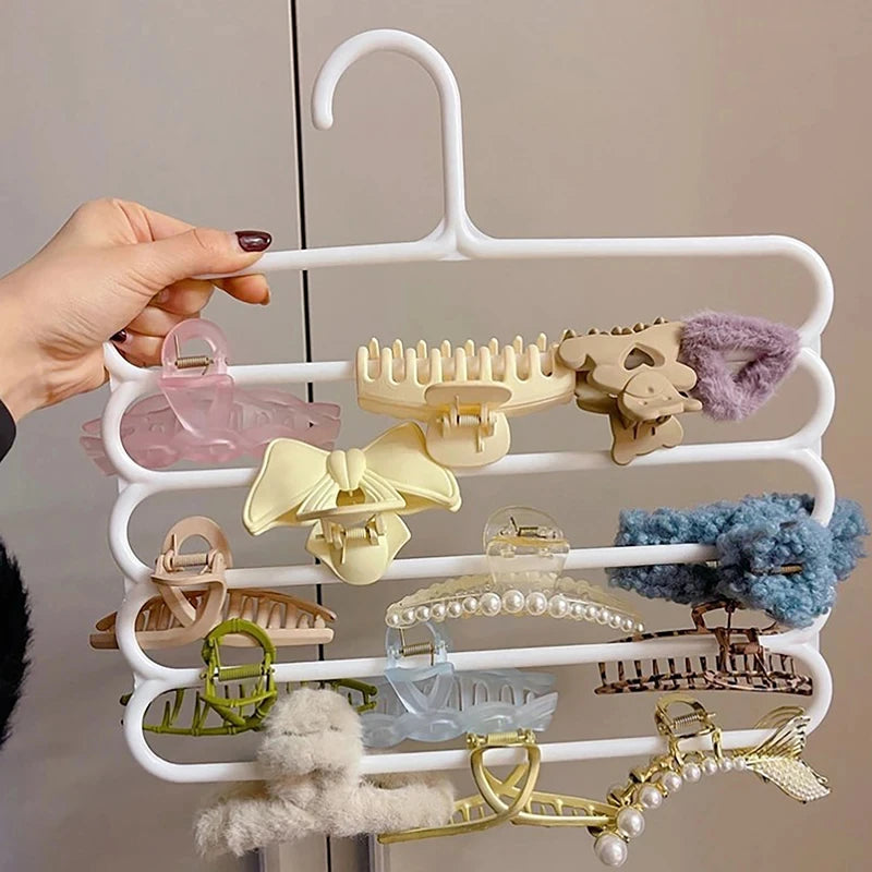 5-Layer Wall-Mounted Hair Accessory Organizer – Keep Hair Clips, Headbands & Pins Neat and Accessible
