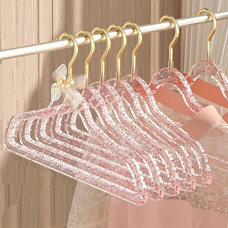 10PCS Non-Slip Kids’ Clothes Hangers – Space-Saving Anti-Skid Hangers for Girls’ Clothe