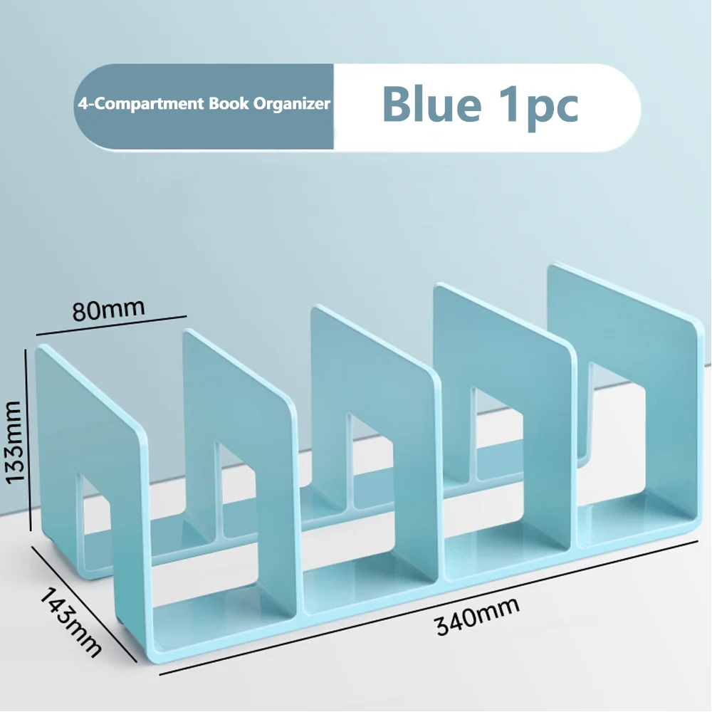 Transparent Acrylic Bookstand – Kids’ Room Desktop Organizer for Books & School Supplies
