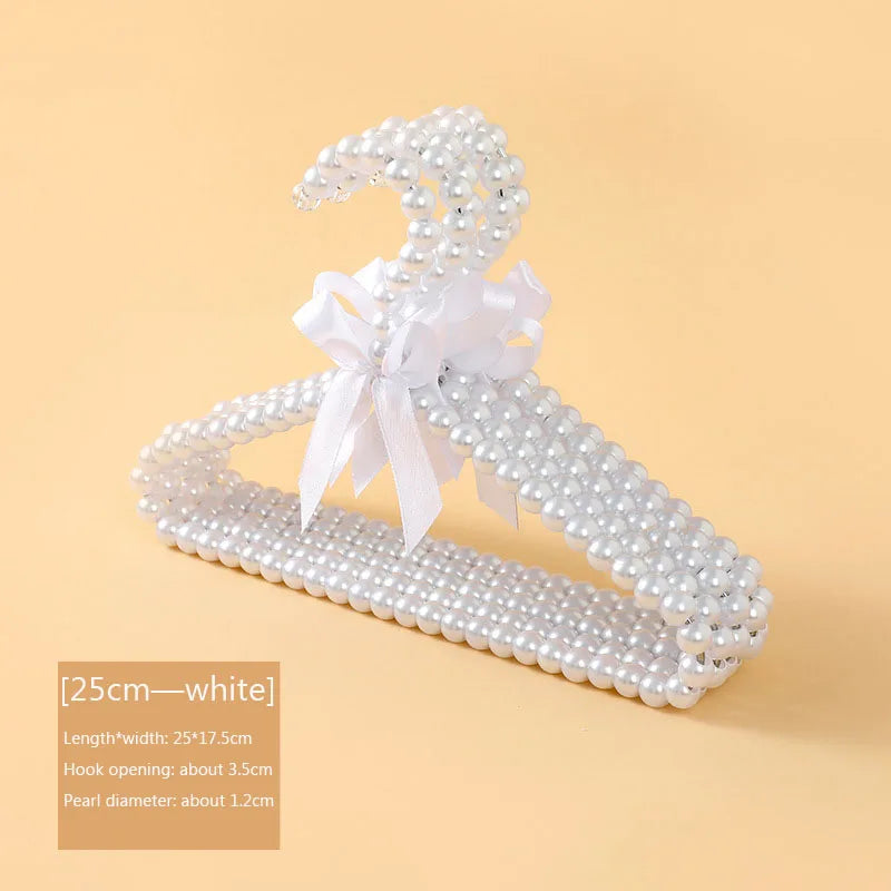 Kids Princess Pearl Bow Clothes Hanger – Cute Heart Design for Girls’ Room