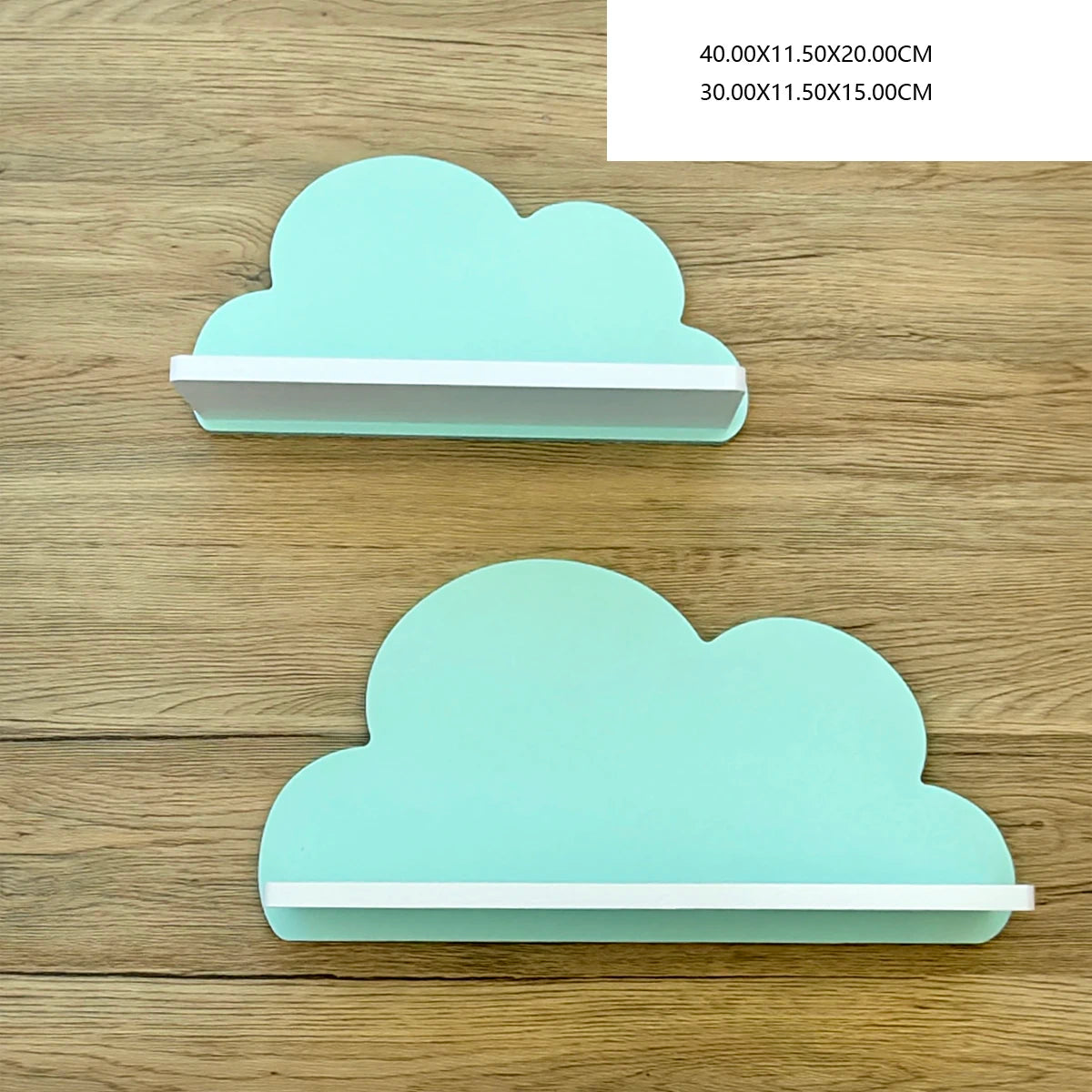 Cloud Wall-Mounted Kids Bookshelf – Wooden Toy & Book Display Shelf for Children’s Room