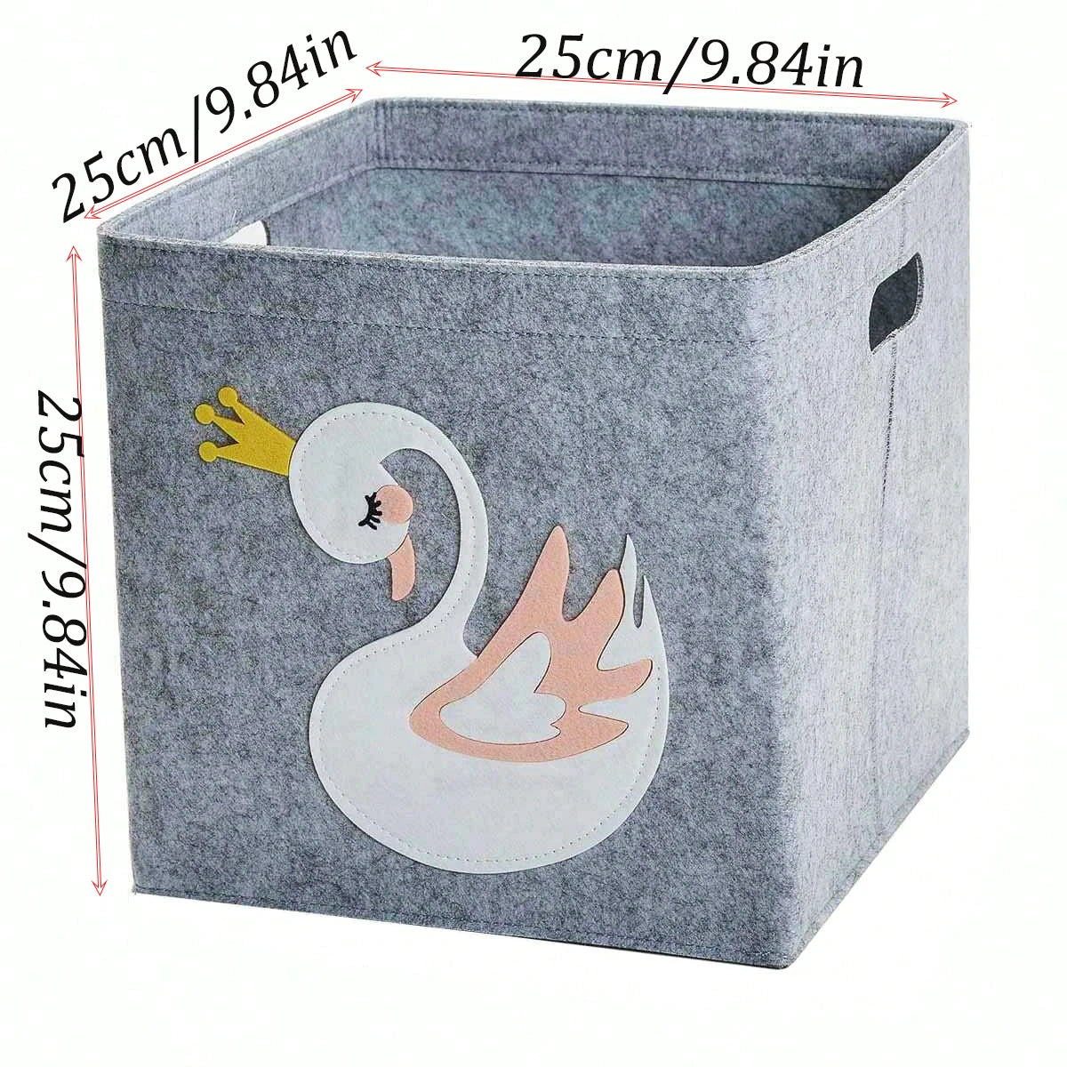 Felt Cube Toy Storage Basket – Foldable Organizer for Children’s Room, Plush Toys & Blocks