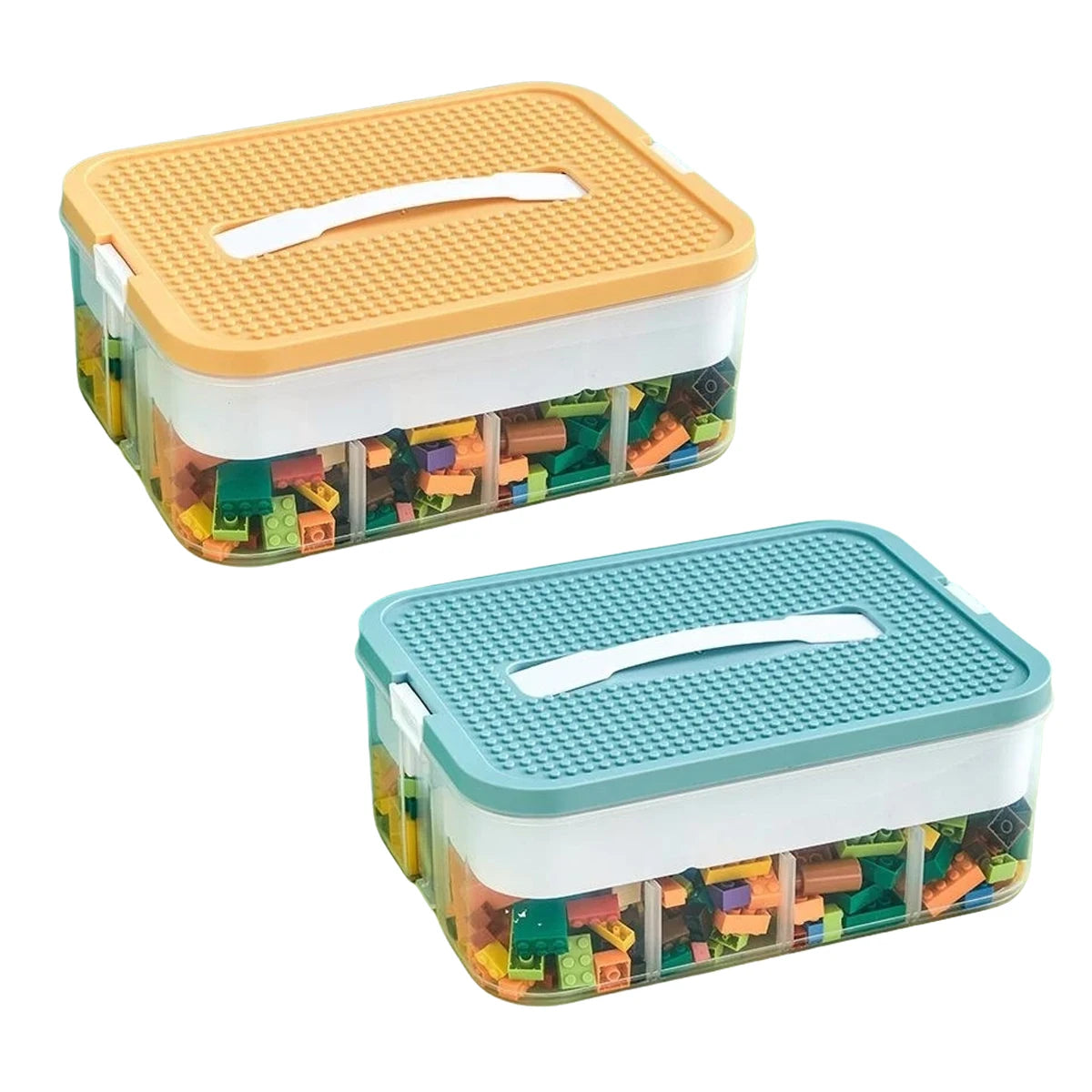 Plastic Storage Box for Kids’ Building Blocks – Organizer for LEGO, Puzzles & Small Toys