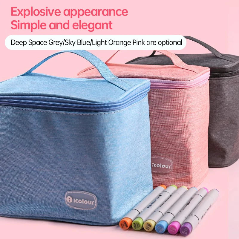 iColour Marker Pen Storage Case – Kids’ Room Art Organizer