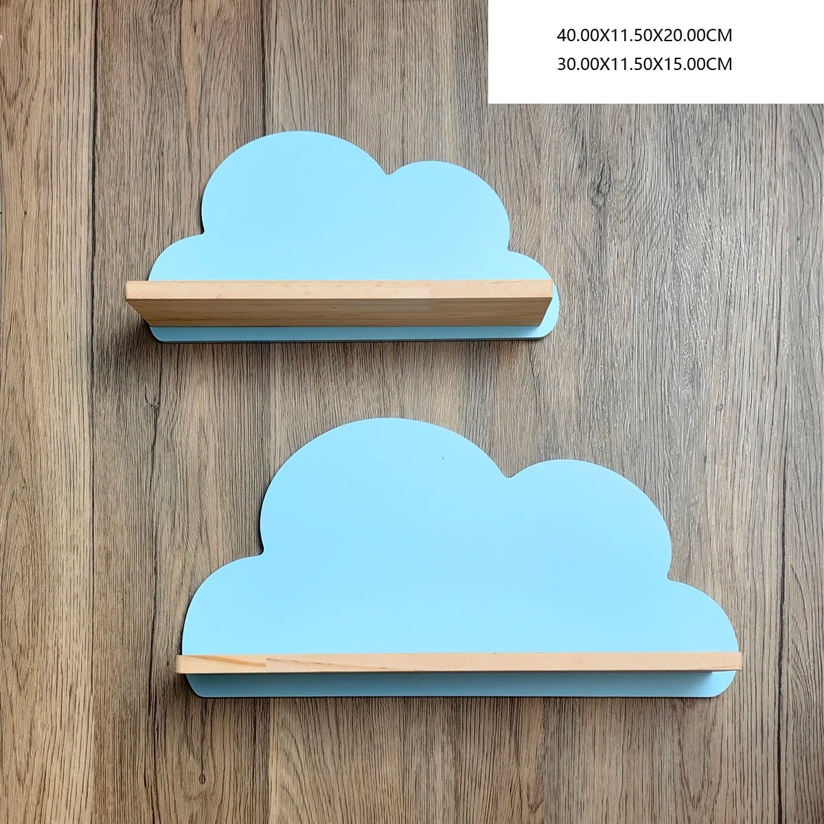 Cloud Wall-Mounted Kids Bookshelf – Wooden Toy & Book Display Shelf for Children’s Room