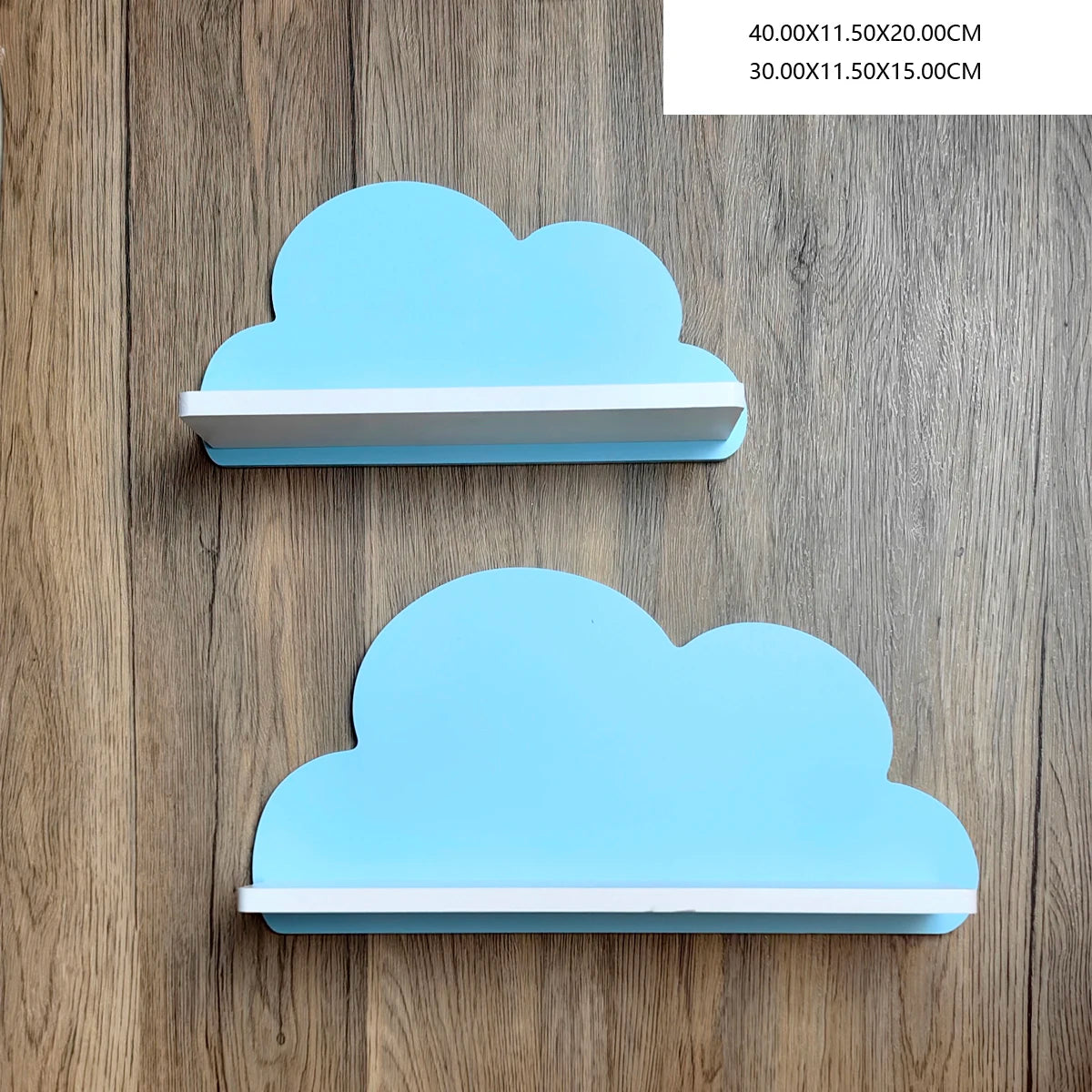 Cloud Wall-Mounted Kids Bookshelf – Wooden Toy & Book Display Shelf for Children’s Room