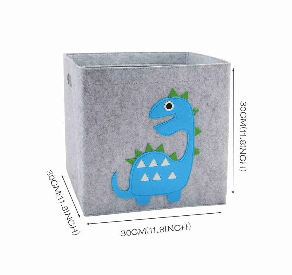 Felt Cube Toy Storage Basket – Foldable Organizer for Children’s Room, Plush Toys & Blocks