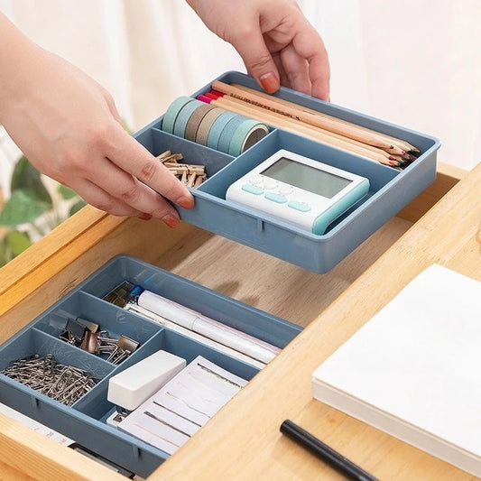 Adjustable Drawer Storage Box – Kids’ Room Organizer for Stationery & Small Items