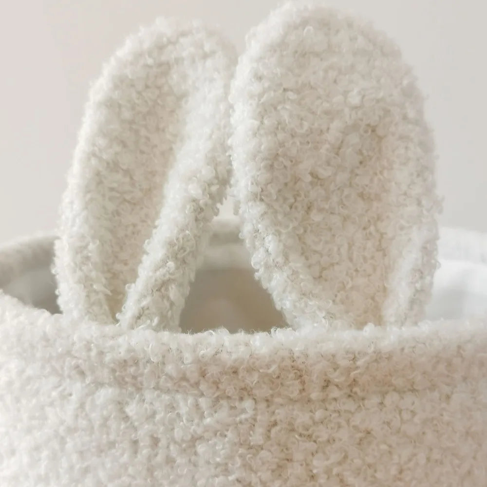 Plush Rabbit Ears Organizer Basket – Soft Storage for Toys, Accessories, and Daily Essentials