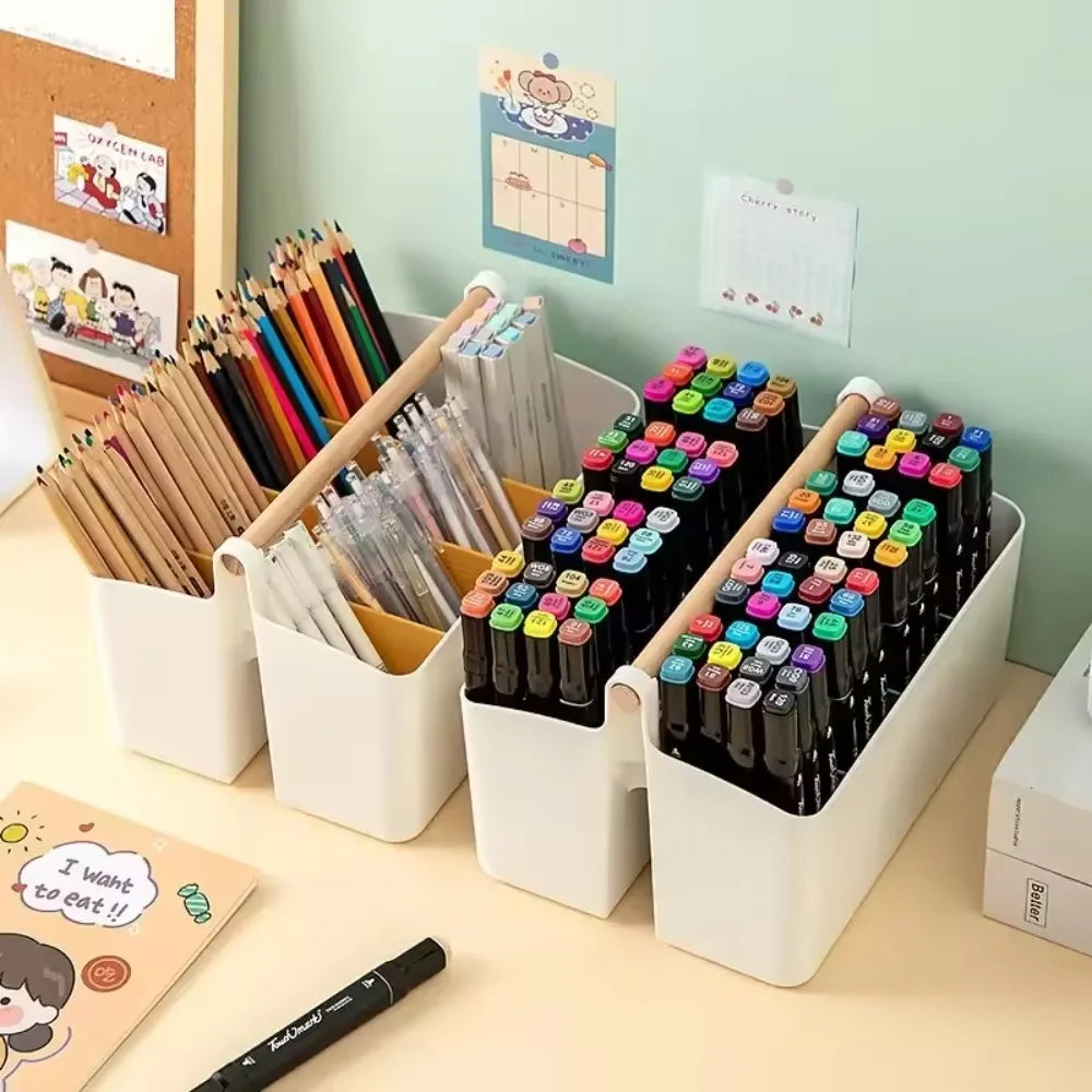 Portable Pen & Marker Holder – Kids’ Room Organizer for Art Supplies & Stationery