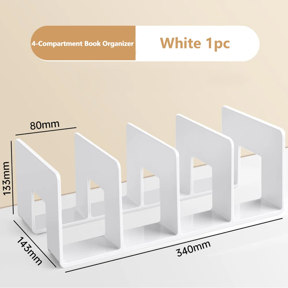 Transparent Acrylic Bookstand – Kids’ Room Desktop Organizer for Books & School Supplies