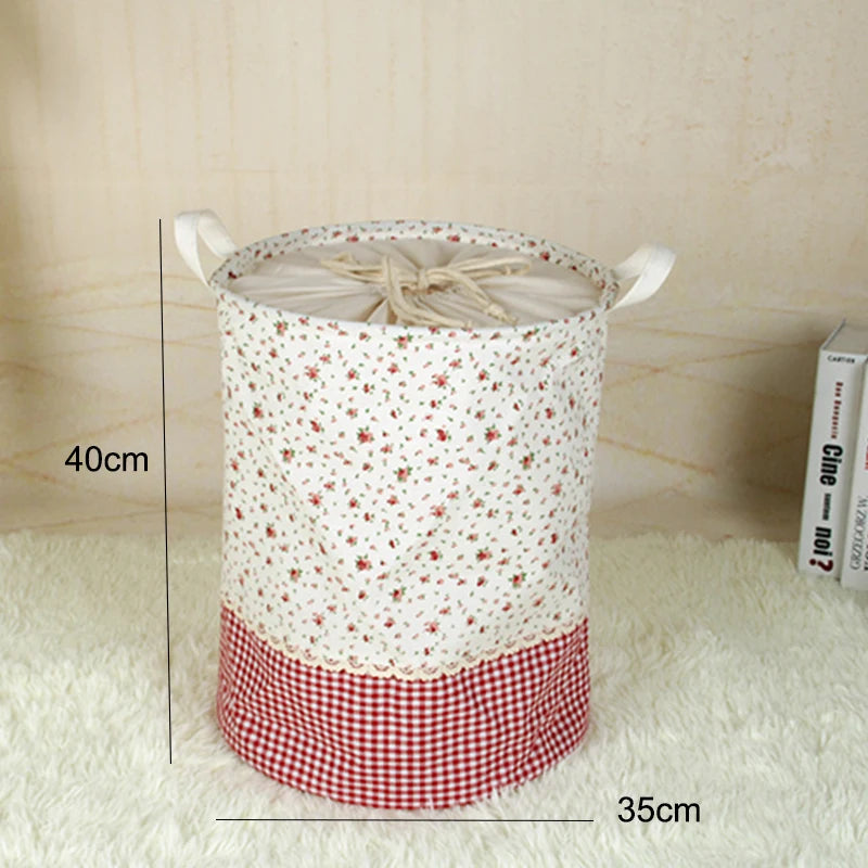 Zakka Linen Storage Basket – 3 Sizes, Multi-Function Stackable Organizer for Toys & Accessories