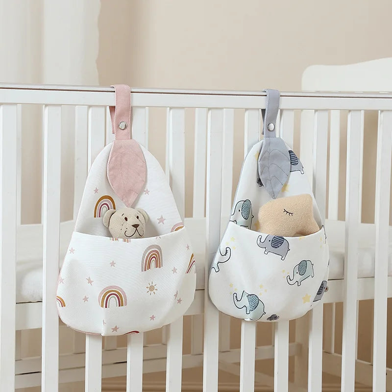 Baby Crib Hanging Organizer with Pockets – Nursery Storage Bag for Diapers, Toys & Baby Essentials
