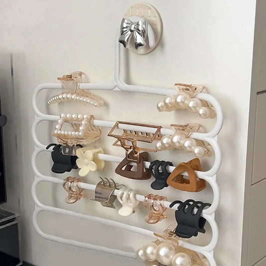 5-Layer Wall-Mounted Hair Accessory Organizer – Keep Hair Clips, Headbands & Pins Neat and Accessible