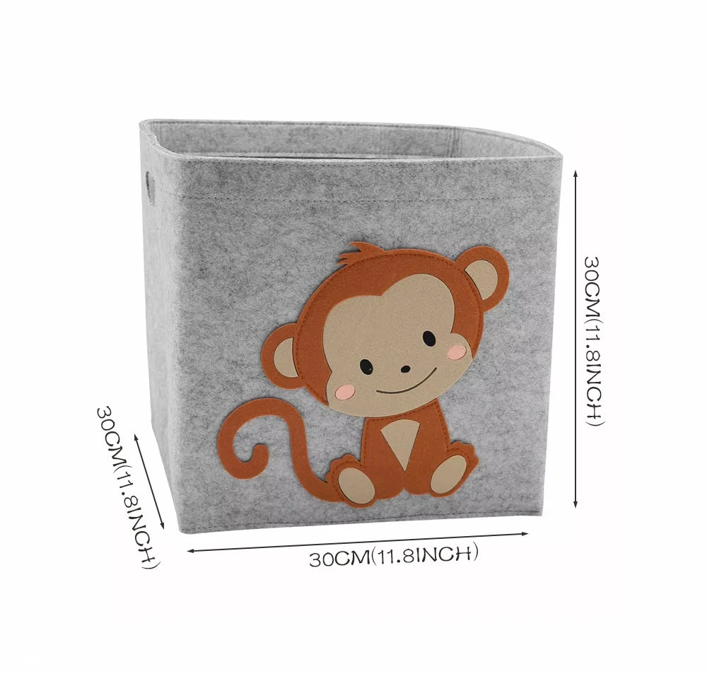 Felt Cube Toy Storage Basket – Foldable Organizer for Children’s Room, Plush Toys & Blocks