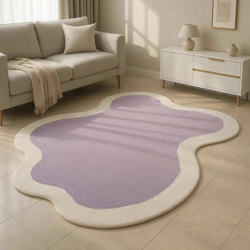 Nordic-Style Plush Area Rug – Soft, Thick, and Washable for Bedroom & Living Room