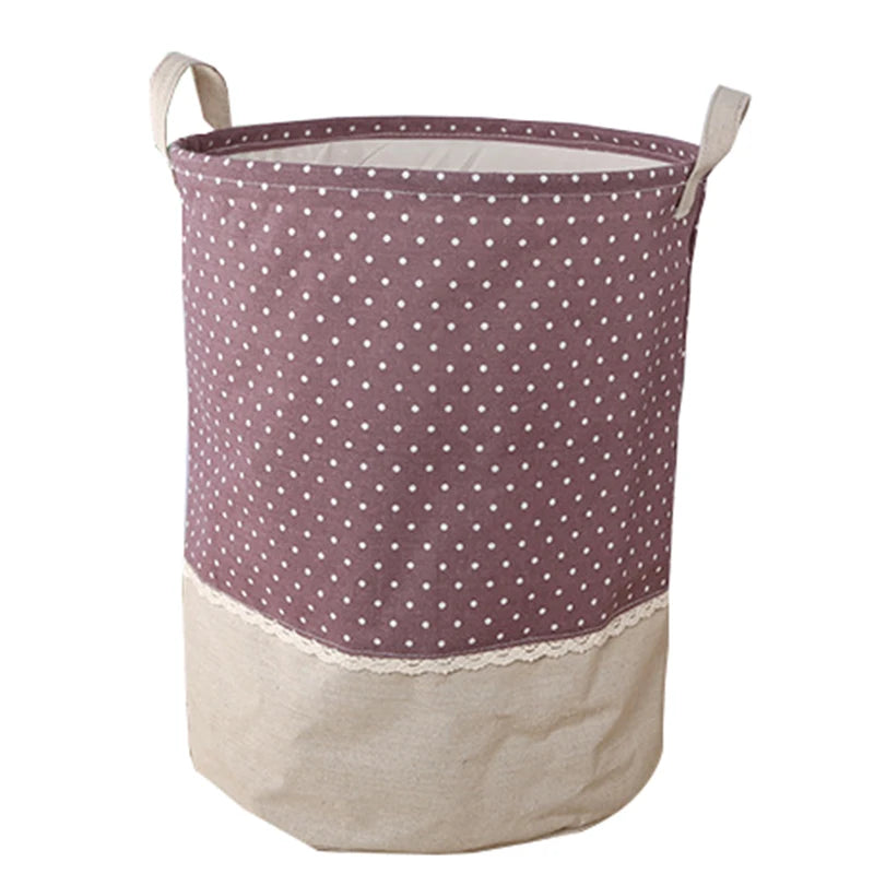 Zakka Linen Storage Basket – 3 Sizes, Multi-Function Stackable Organizer for Toys & Accessories