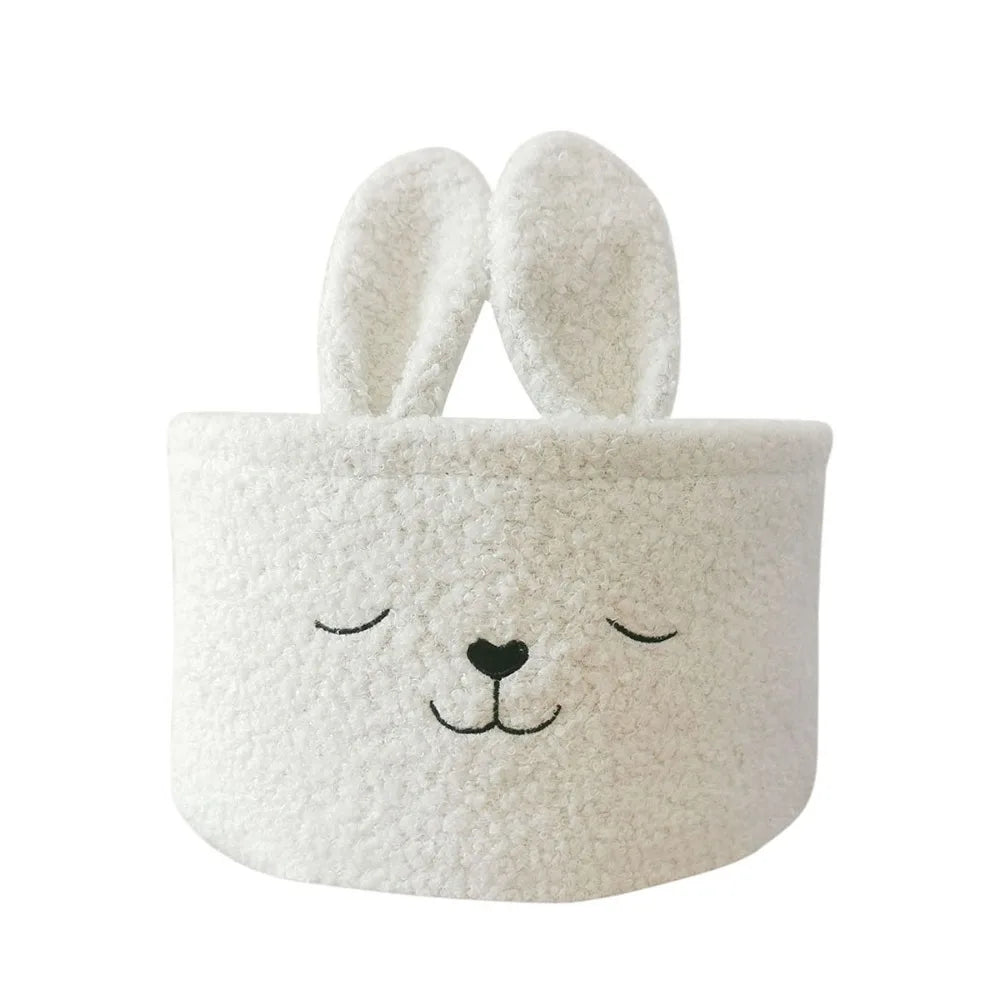 Plush Rabbit Ears Organizer Basket – Soft Storage for Toys, Accessories, and Daily Essentials