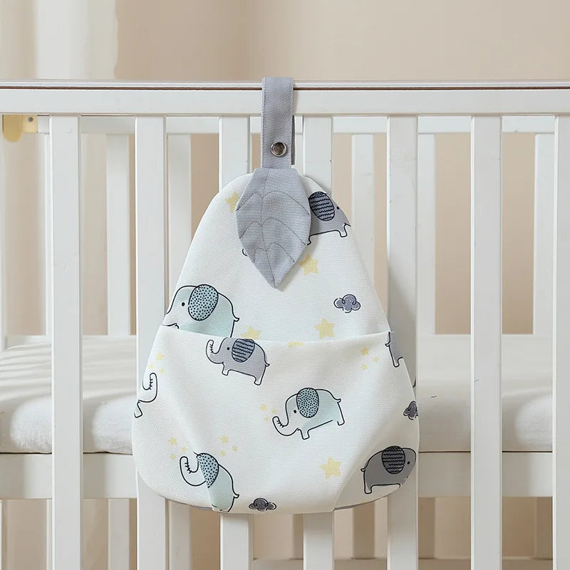 Baby Crib Hanging Organizer with Pockets – Nursery Storage Bag for Diapers, Toys & Baby Essentials