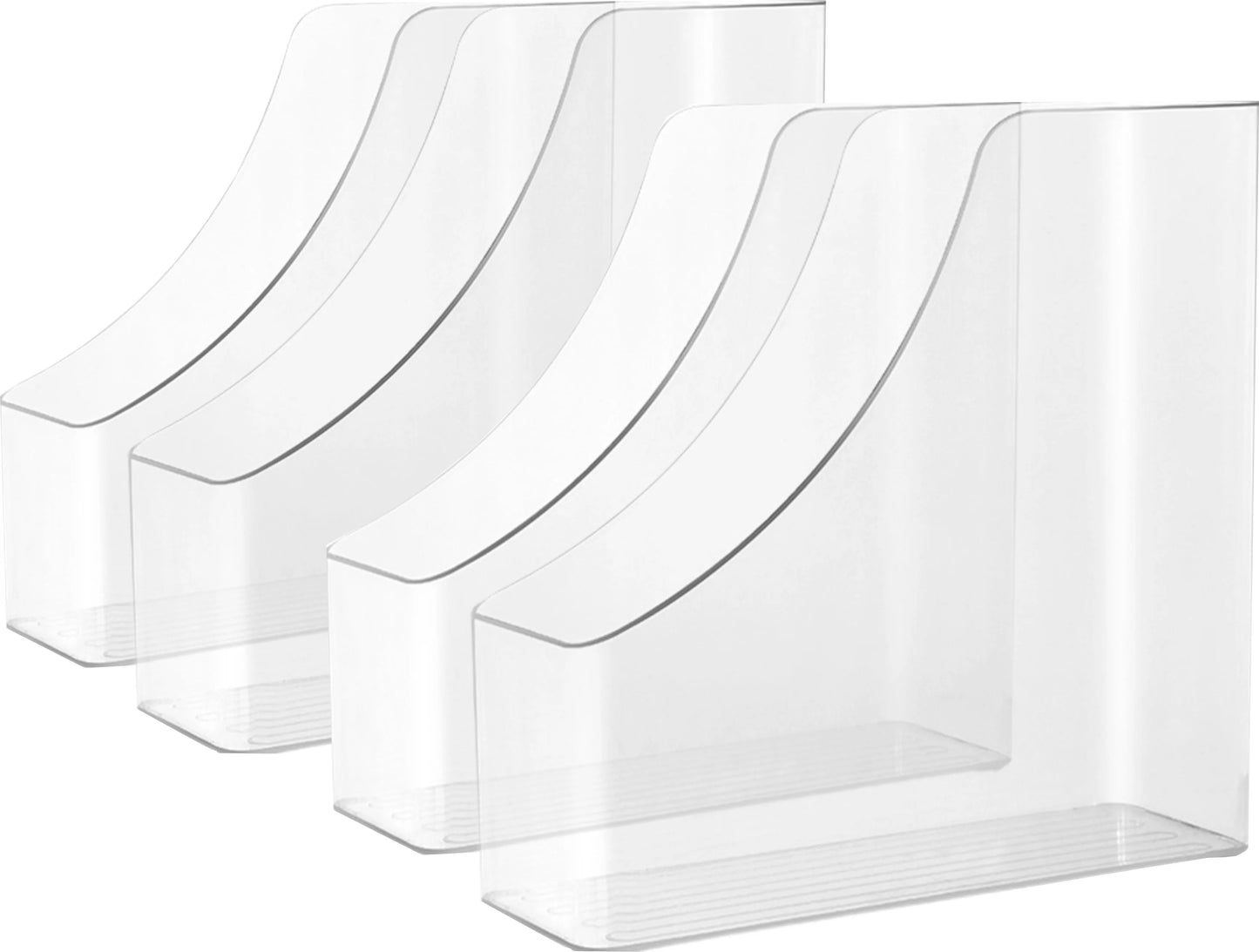 Acrylic Desktop File & Book Organizer – Kids’ Room Storage for School Supplie