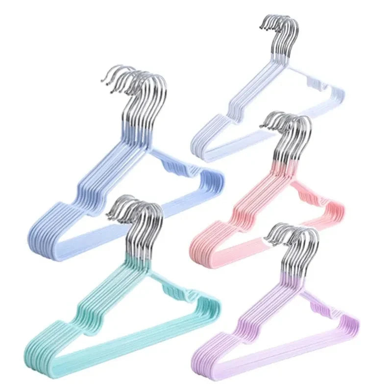 10pcs Non-Slip Kids & Adult Clothes Hangers – Durable Closet Organizer
