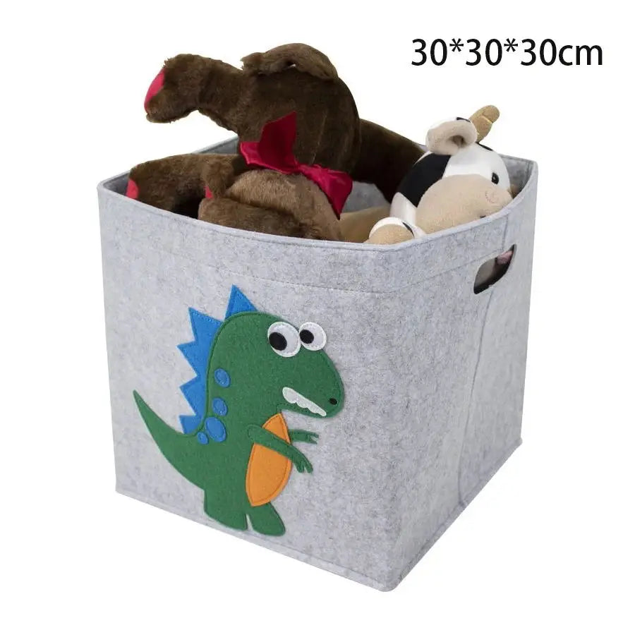 Felt Cube Toy Storage Basket – Foldable Organizer for Children’s Room, Plush Toys & Blocks