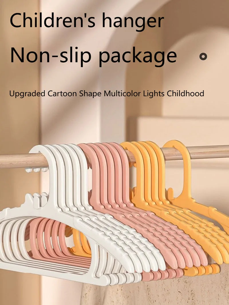 Non-Slip Kids Clothes Hangers – No-Marks, Child-Friendly Closet Organizer