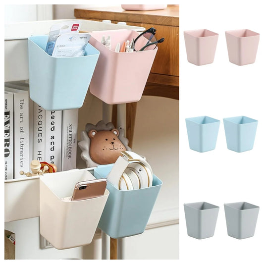 2-Pack Hanging Wall Buckets – Kids’ Room Storage for Toys, Art Supplies & Accessories