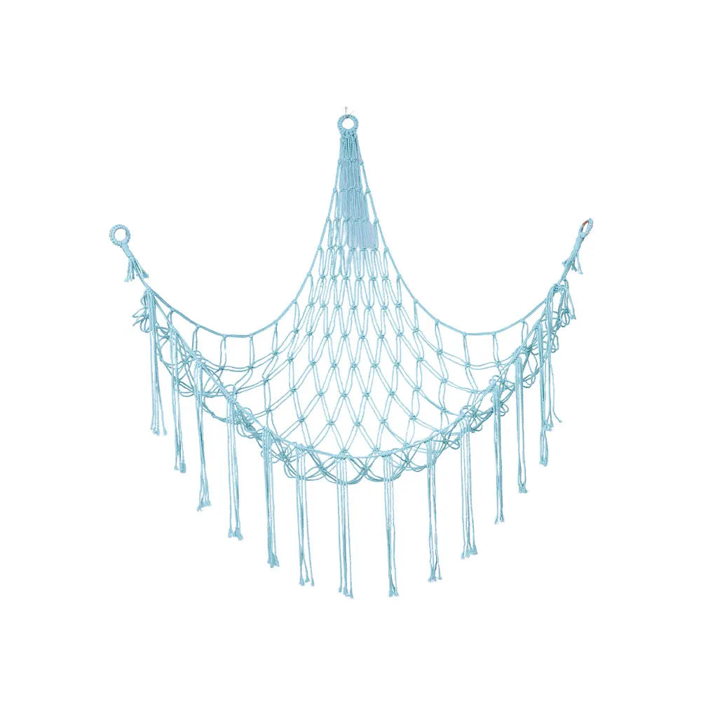 Cotton Rope Hanging Toy Hammock – Woven Mesh Organizer for Nursery & Kids’ Room