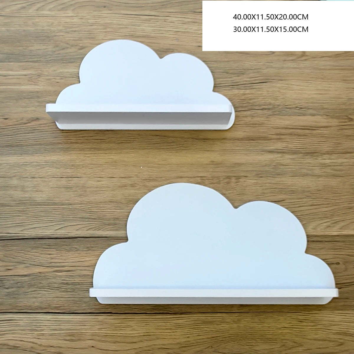 Cloud Wall-Mounted Kids Bookshelf – Wooden Toy & Book Display Shelf for Children’s Room
