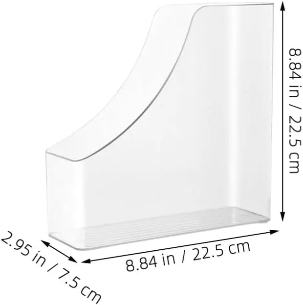 Acrylic Desktop File & Book Organizer – Kids’ Room Storage for School Supplie