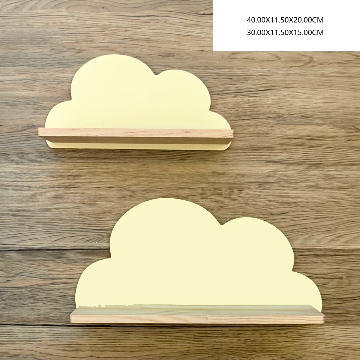 Cloud Wall-Mounted Kids Bookshelf – Wooden Toy & Book Display Shelf for Children’s Room