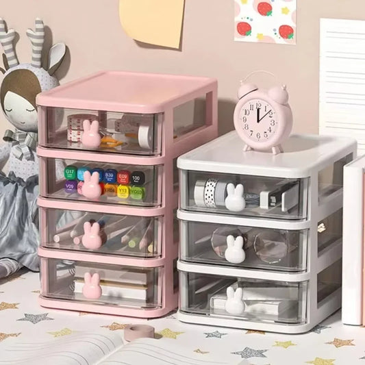 Multi-Tier Clear Drawer Organizer – Fun, Safe, and Versatile Storage for Home, Office & Beauty Products