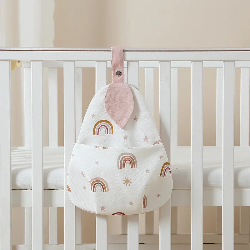 Baby Crib Hanging Organizer with Pockets – Nursery Storage Bag for Diapers, Toys & Baby Essentials