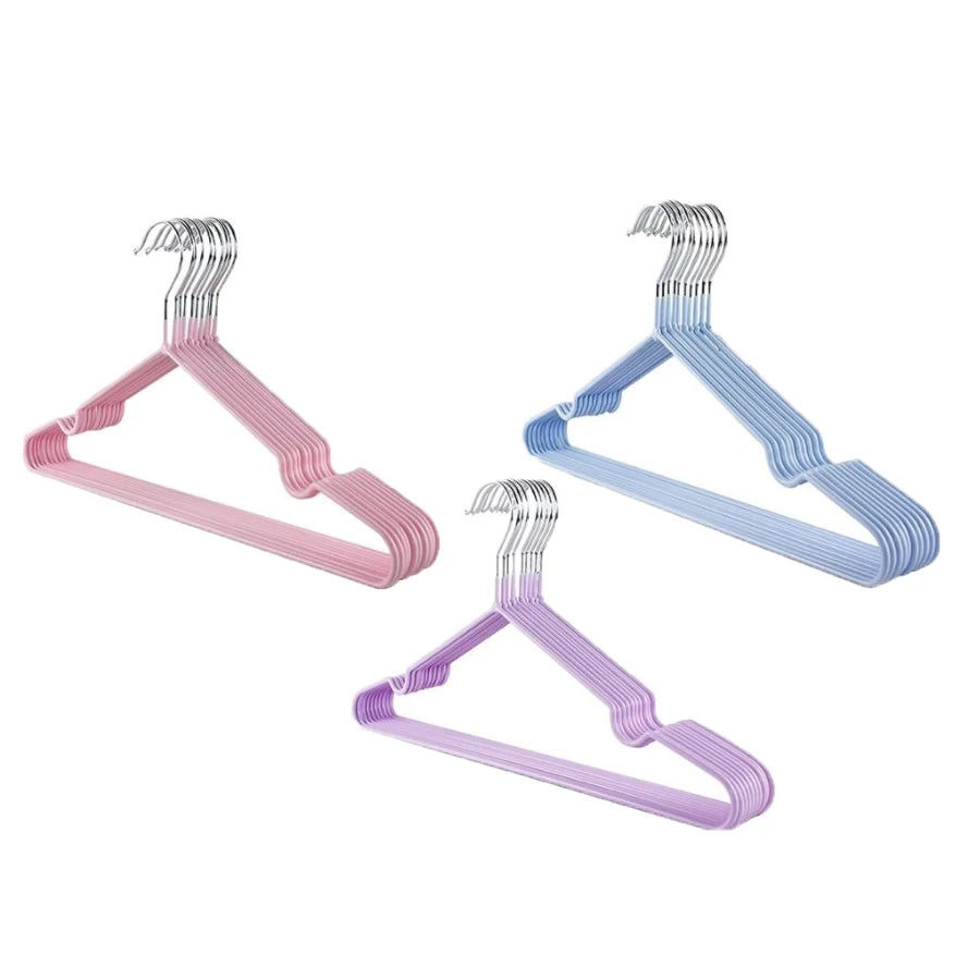 10pcs Non-Slip Kids & Adult Clothes Hangers – Durable Closet Organizer