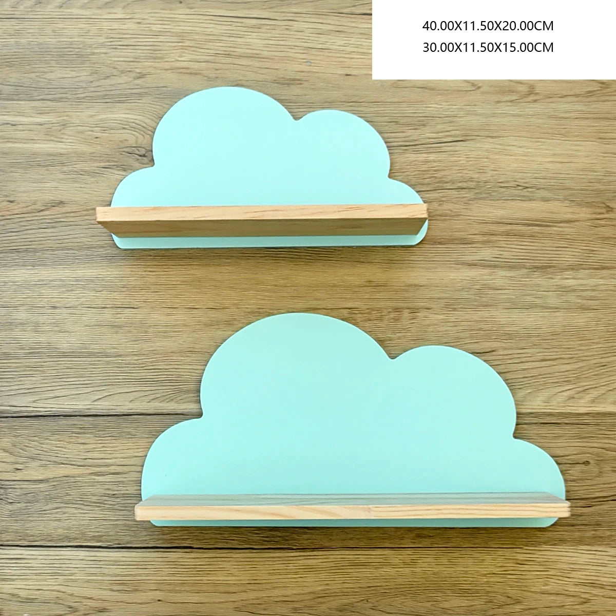 Cloud Wall-Mounted Kids Bookshelf – Wooden Toy & Book Display Shelf for Children’s Room